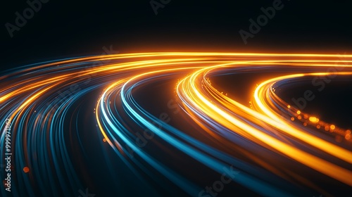 A vibrant, flowing pattern ...