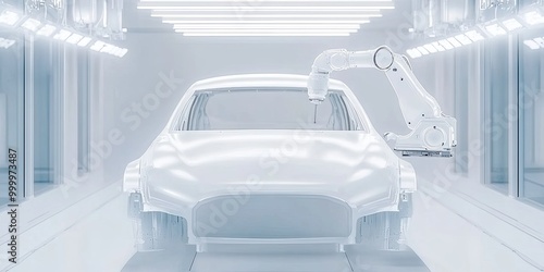 A futuristic car production...
