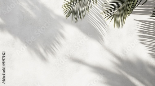 A serene white wall cast wi...