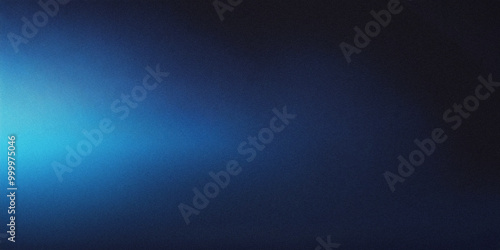Dark Blue Smooth Gradient Background With Grainy Texture