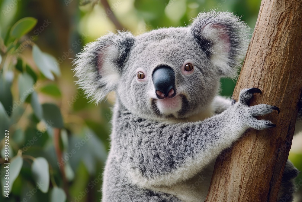Fototapeta premium cute australia koala wildlife animal .generative ai
