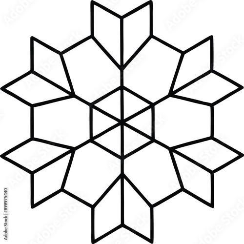 abstract background snowflake