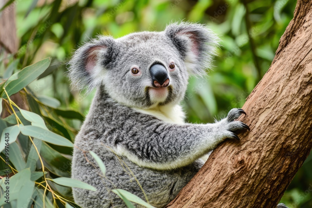 Fototapeta premium cute australia koala wildlife animal .generative ai