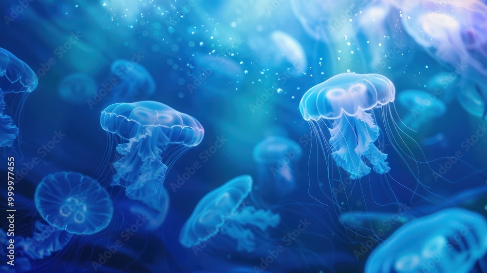 Jellyfish in the ocean Jellyfish in the ocean