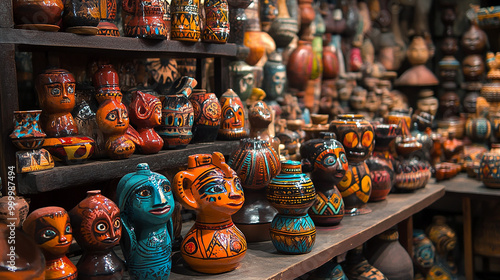 Handcrafted Pottery Market Stall