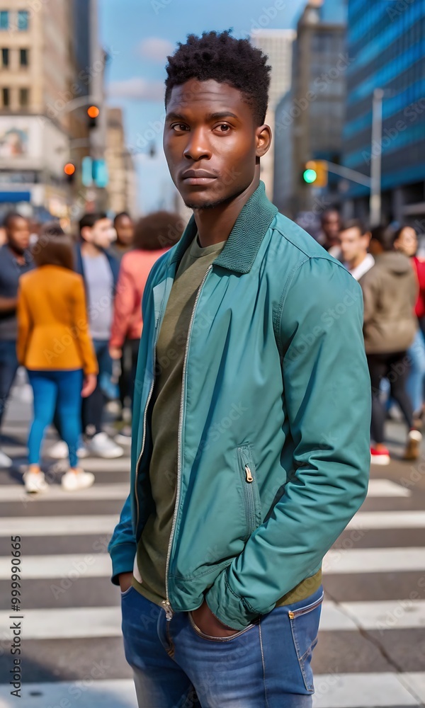 Man Walking on Street Surrounded by Motion Blurred People
Man Walking on Street Surrounded by Motion Blurred People