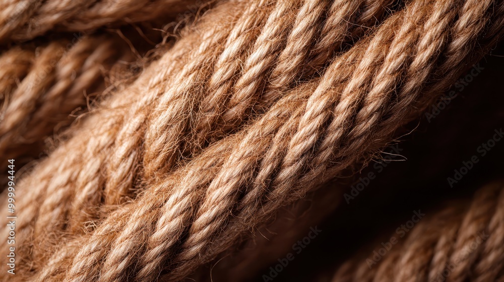 A macro photograph zoomed in on twisted rope strands, highlighting the fine details and textures of each fiber, emphasizing the intricate craftsmanship and durability. A macro photograph zoomed in on twisted rope strands, highlighting the fine details and textures of each fiber, emphasizing the intricate craftsmanship and durability.
