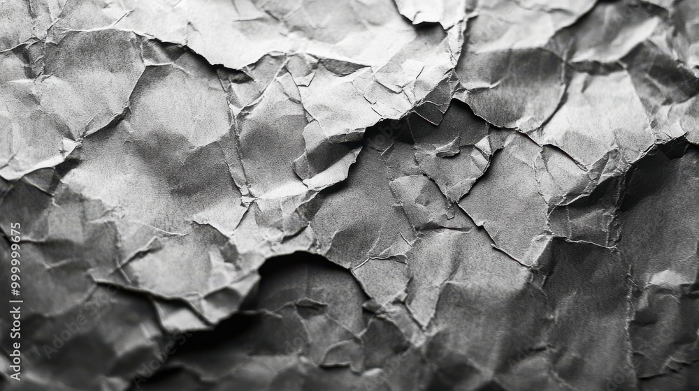 A close-up monochrome image of a crumpled piece of paper, showcasing the texture and abstract patterns formed by the folds and creases. A close-up monochrome image of a crumpled piece of paper, showcasing the texture and abstract patterns formed by the folds and creases.