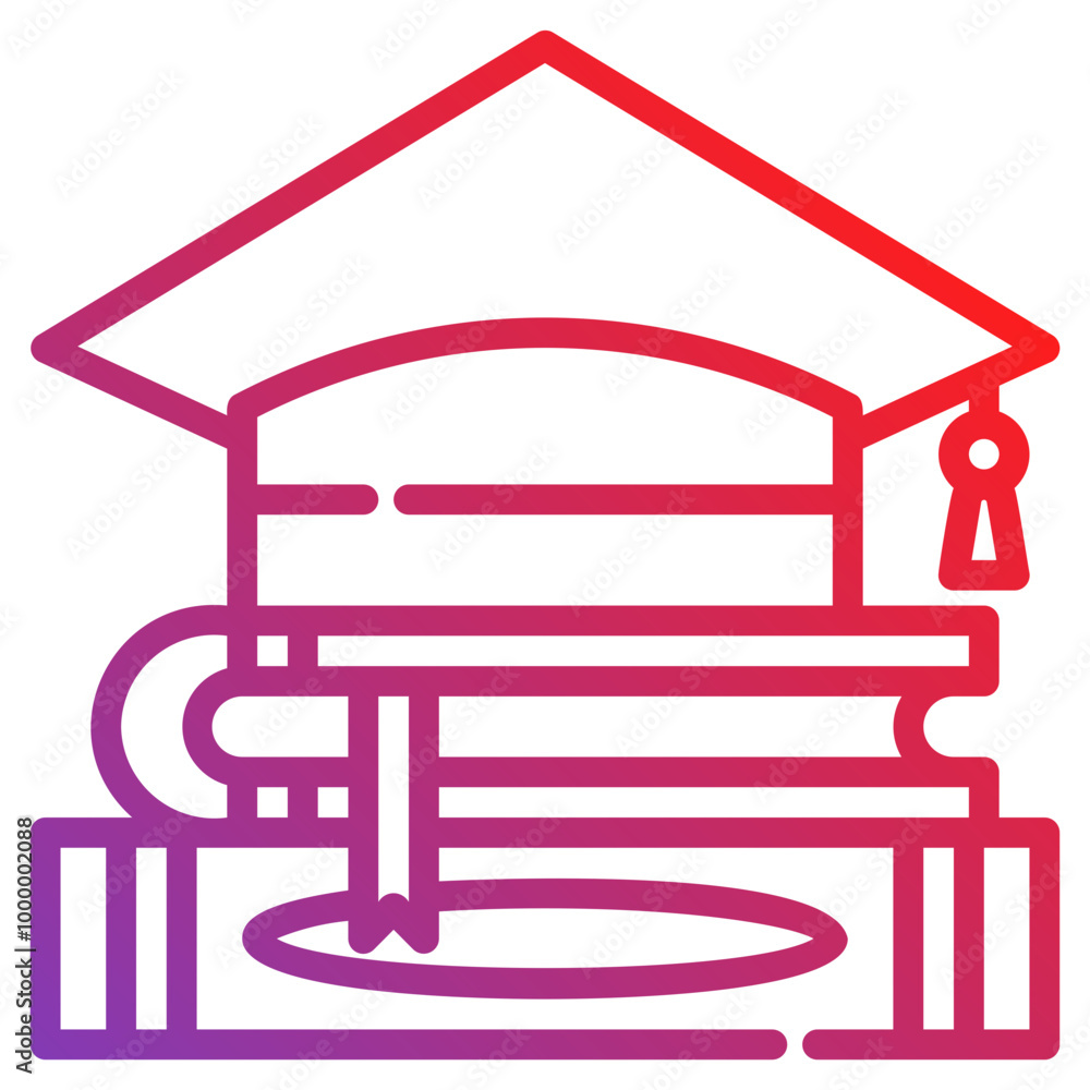 books. vector single icon with a dashed line gradient style. suitable for any purpose. for example: website design, mobile app design, logo, etc. books. vector single icon with a dashed line gradient style. suitable for any purpose. for example: website design, mobile app design, logo, etc.
