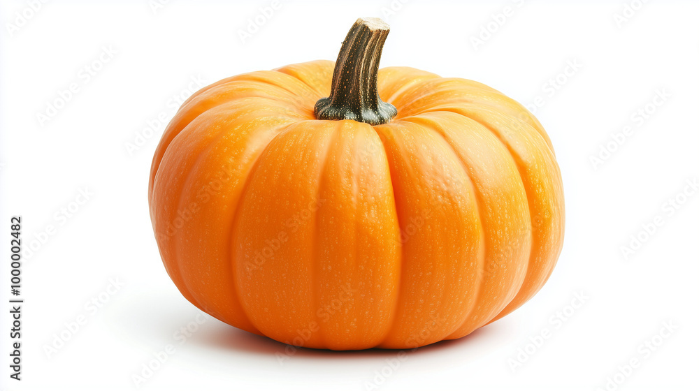 Fresh pumpkin on white background, healthy vegetable, organic produce, copy space Fresh pumpkin on white background, healthy vegetable, organic produce, copy space