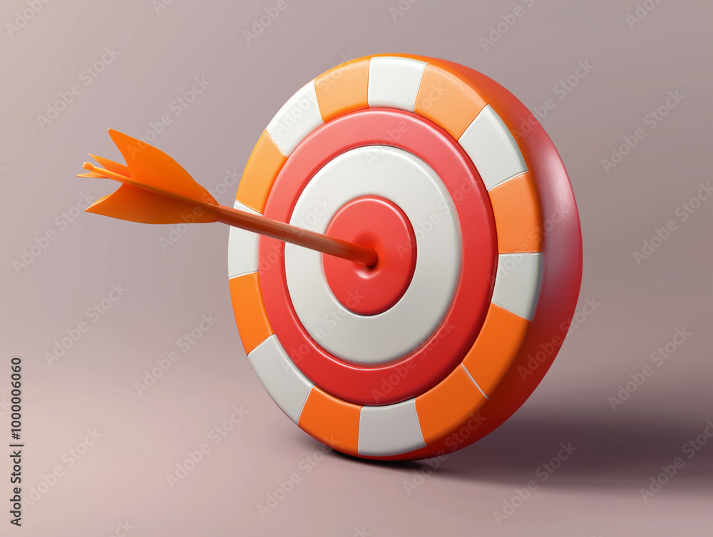 target with arrow in 3d model for marketing targets target with arrow in 3d model for marketing targets