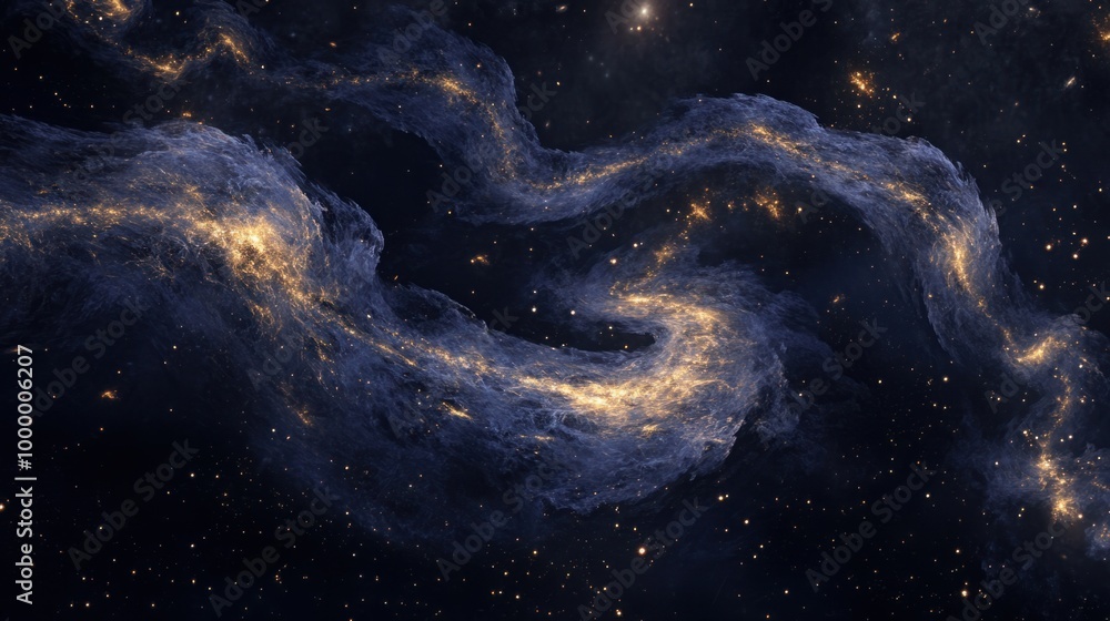A close-up of the intricate patterns of the constellation Draco, winding through a dark sky with other stars around it A close-up of the intricate patterns of the constellation Draco, winding through a dark sky with other stars around it