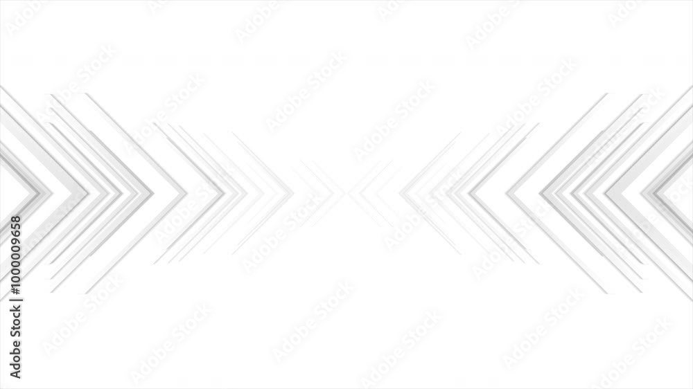 Grey white tech arrows abstract geometric minimal background. Seamless looping futuristic motion design. Video animation Ultra HD 4K 3840x2160 Grey white tech arrows abstract geometric minimal background. Seamless looping futuristic motion design. Video animation Ultra HD 4K 3840x2160