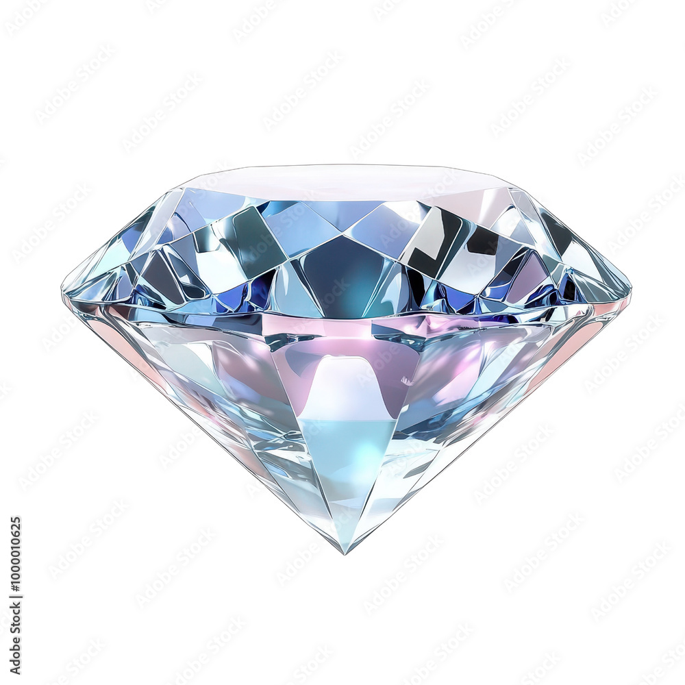 A stunningly crafted diamond showcasing brilliant facets and a clear sparkle, ideal for luxury and elegance themes., isolated on a transparent background. A stunningly crafted diamond showcasing brilliant facets and a clear sparkle, ideal for luxury and elegance themes., isolated on a transparent background.