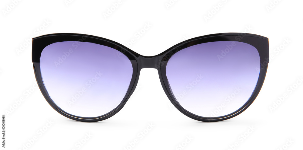 Sunglasses with black frame isolated on white Sunglasses with black frame isolated on white