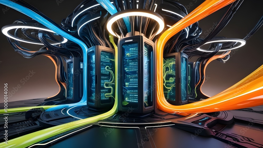 Abstract Technology Big Data Concept, Motion Graphic for Data Center, Data Flow, Blockchain Storage, Hi-Speed Internet Transfer, 3D Rendering Abstract Technology Big Data Concept, Motion Graphic for Data Center, Data Flow, Blockchain Storage, Hi-Speed Internet Transfer, 3D Rendering