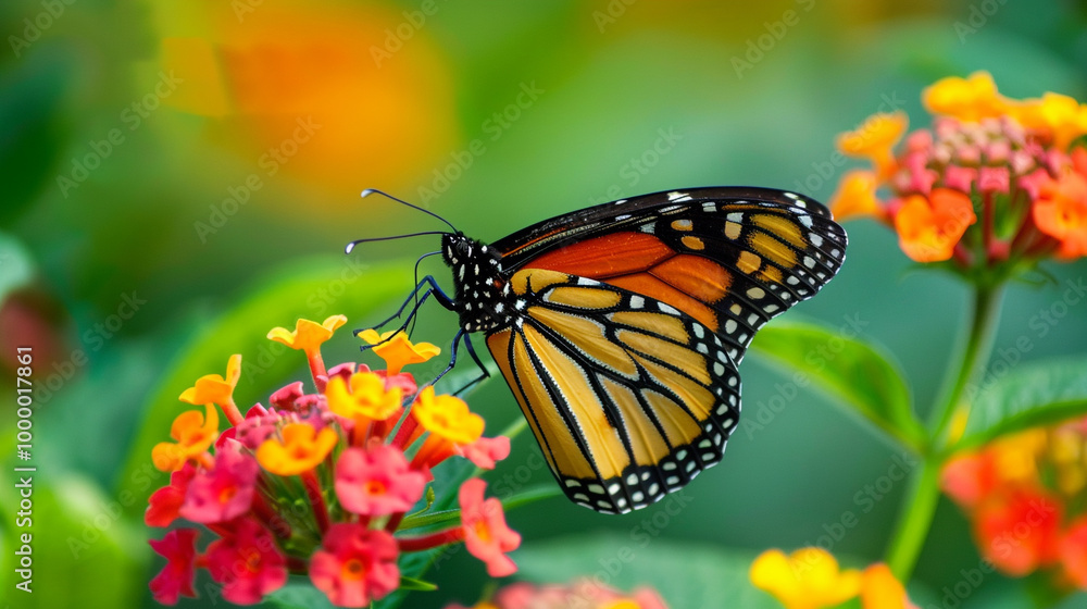butterfly on flower butterfly on flower