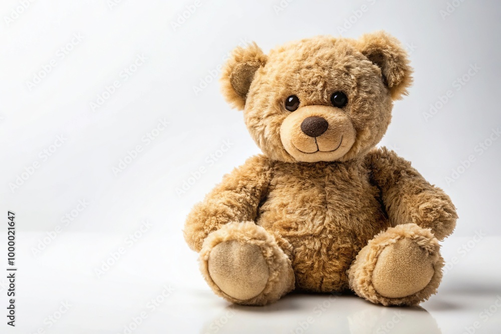 Fototapeta premium Isolated teddy bear in various asymmetrical angles