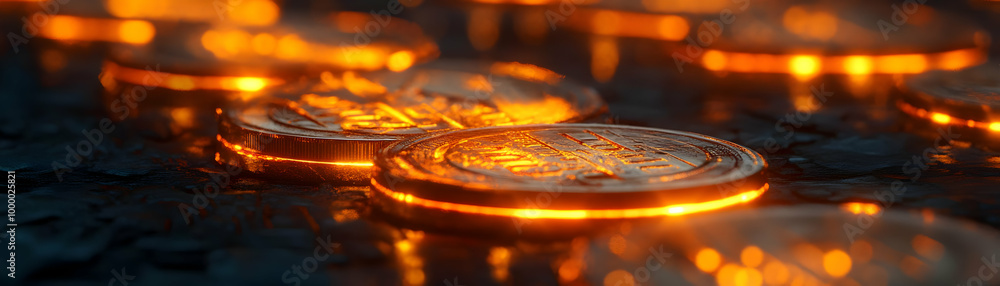 Futuristic Macro Shot of Glowing Bhai Dooj Coin: Intricate Textures and Cultural Significance Captured with Slow Zoom Futuristic Macro Shot of Glowing Bhai Dooj Coin: Intricate Textures and Cultural Significance Captured with Slow Zoom