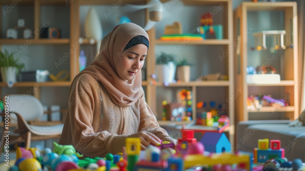 Woman Playing with Toys Woman Playing with Toys