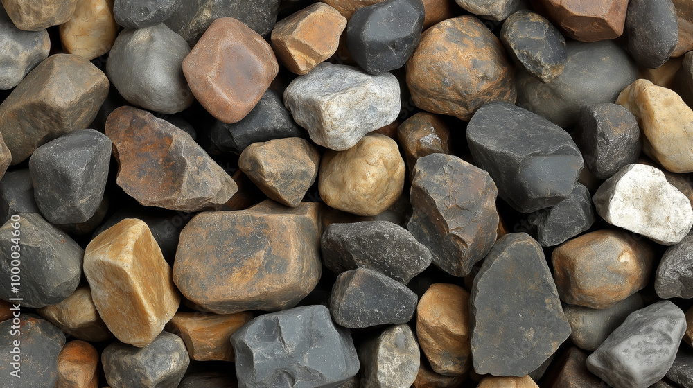 Textured Collection of Natural Stone Pebbles Textured Collection of Natural Stone Pebbles