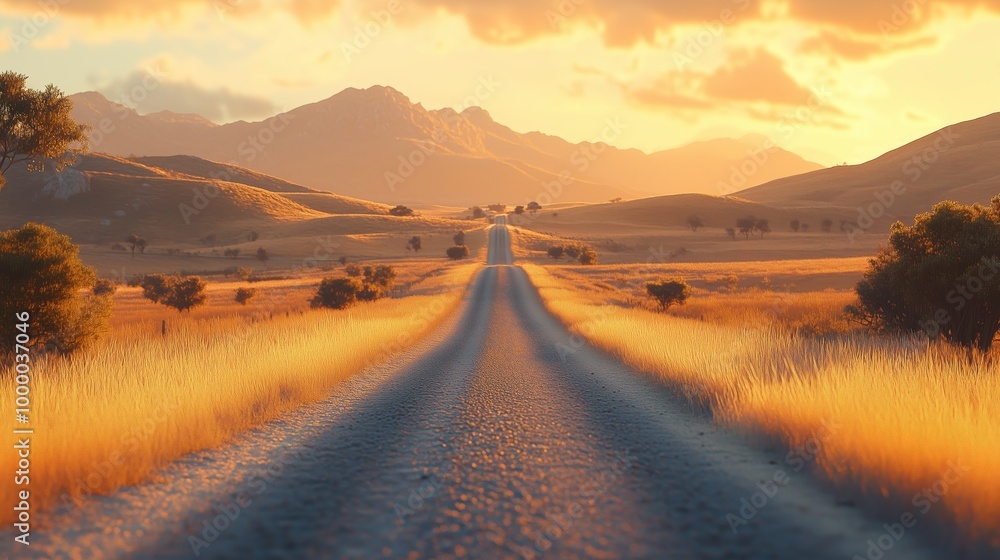 road leading into the distance with mountains in background road leading into the distance with mountains in background