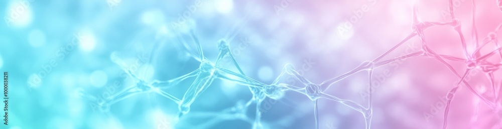 Abstract representation of interconnected molecules with a gradient background. Abstract representation of interconnected molecules with a gradient background.