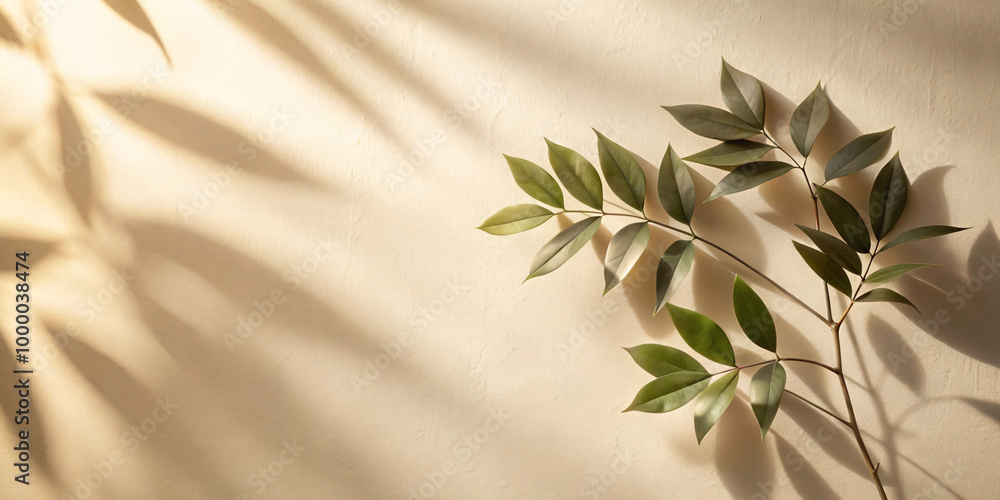 Shadow of leaves on brown background sunlight 9988 Shadow of leaves on brown background sunlight 9988