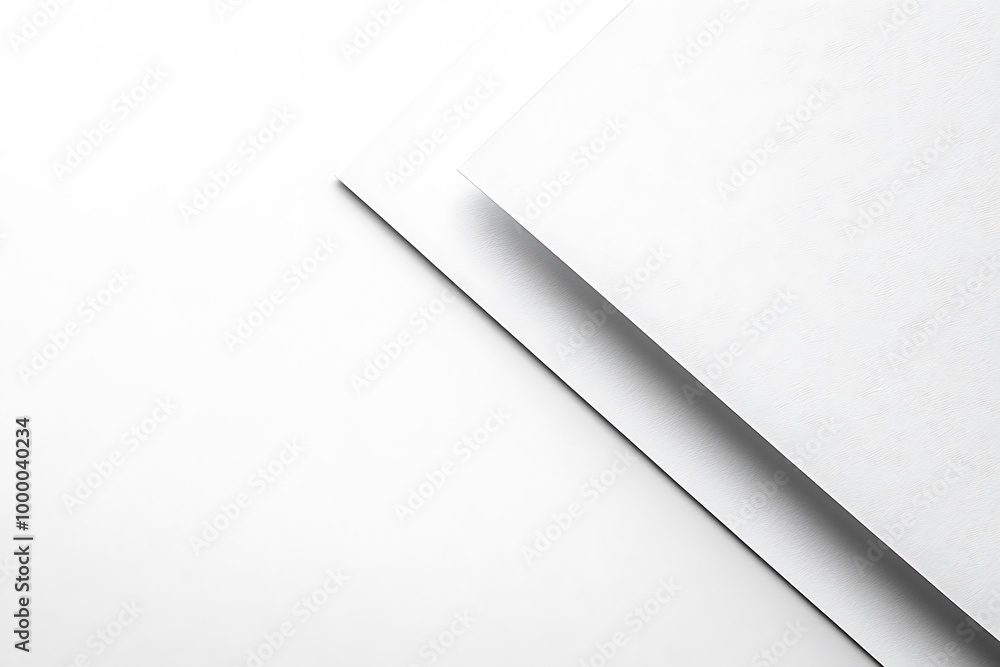 Abstract White Paper Background with Geometric Shapes Abstract White Paper Background with Geometric Shapes