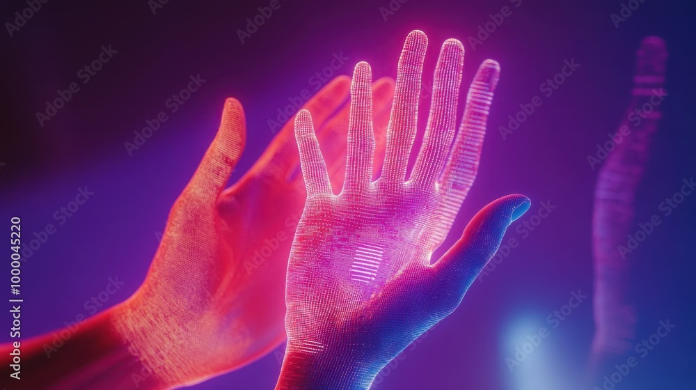 The Hands of Digital Connection The Hands of Digital Connection