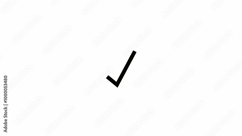 Animation of check mark icon. Check mark symbol, isolated on transparent background with alpha channel. 4k video. Animation of check mark icon. Check mark symbol, isolated on transparent background with alpha channel. 4k video.