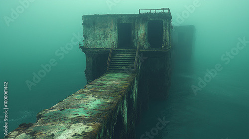 Minimalist Dystopia: Future Structures in a Dark Green Landscape