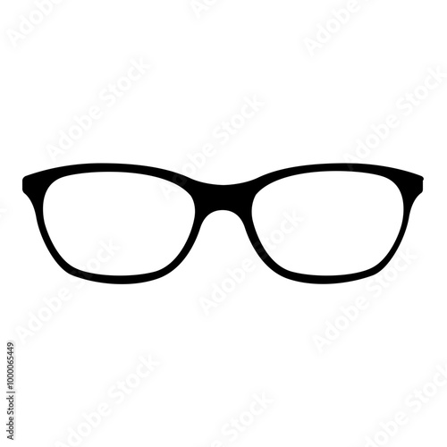 Teacher Glasses Icon. Simple Eyewear Symbol Vector Illustration.