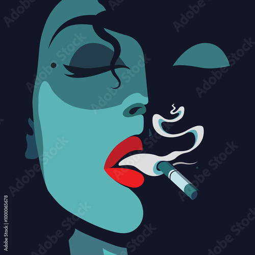 Girl with the cigarette
