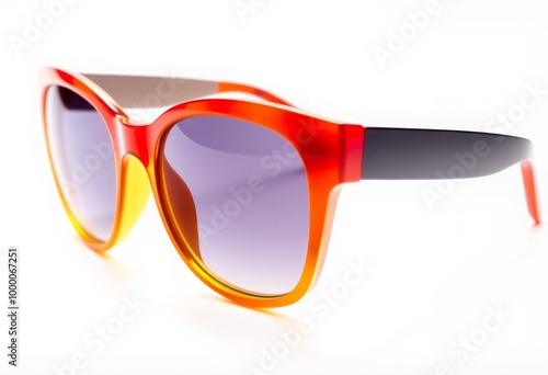 Sunglasses A pair of trendy sunglasses with bright colors and bo photo