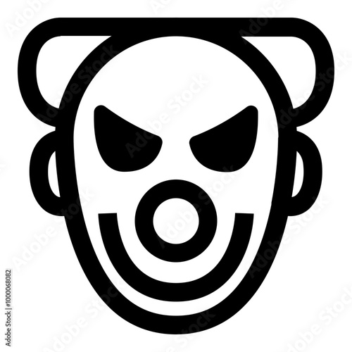 Scary Clown Mask Icon