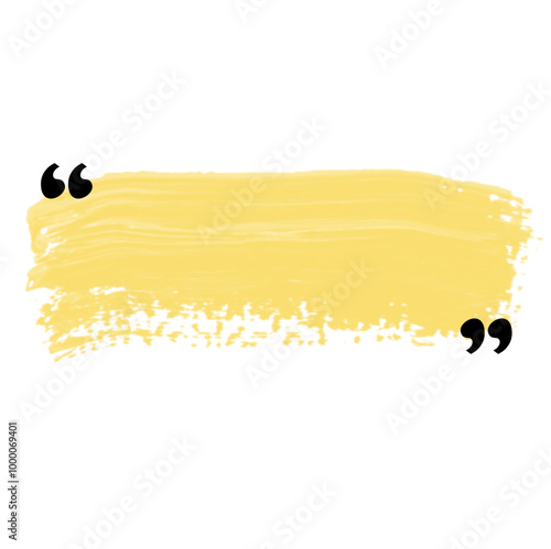 Quote box frame. Speech quotation marks. Quote box icon.