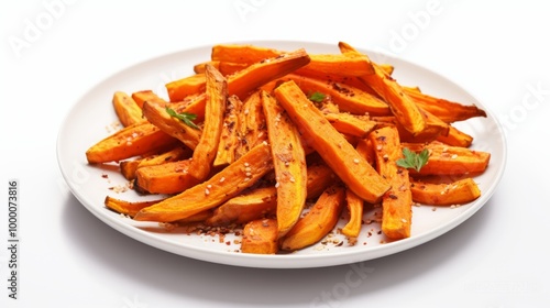 Sweet Potato Fries on a Plate