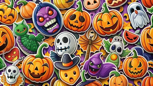 Free Halloween Stickers Collection for Creative Projects, Parties, and Seasonal Decorations Ideas