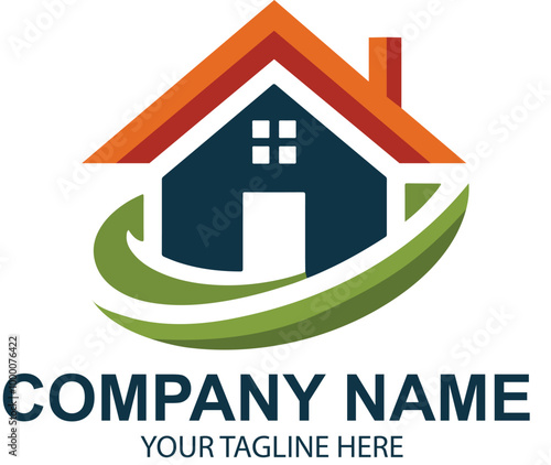 vector real estate logo design 