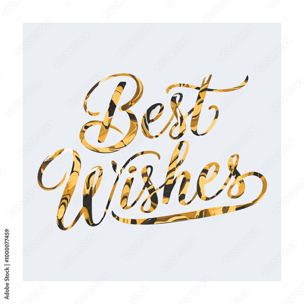 Best whishes lettering vector illustration Best whishes lettering vector illustration