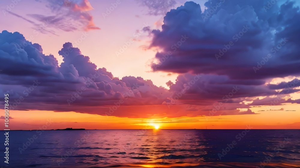 sunset over the ocean sunset over the ocean