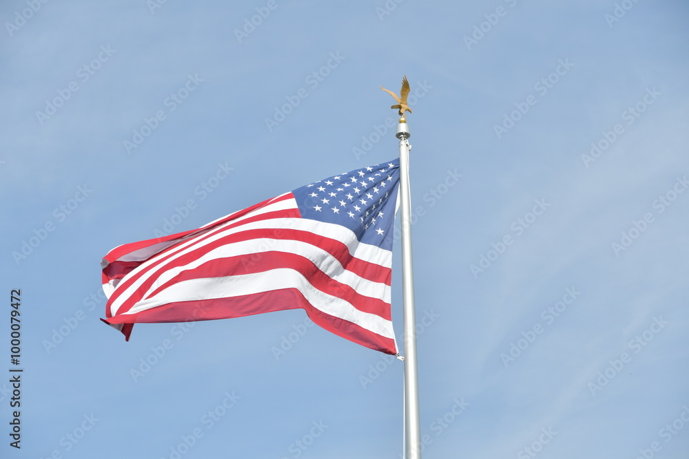 American Flag on a Flagpole American Flag on a Flagpole