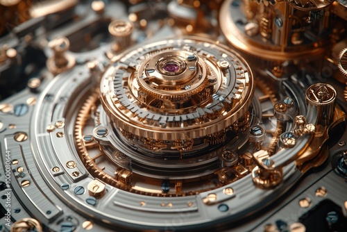 Intricate Clockwork Mechanism Revealed in Stunning Close-Up of Gears and Components