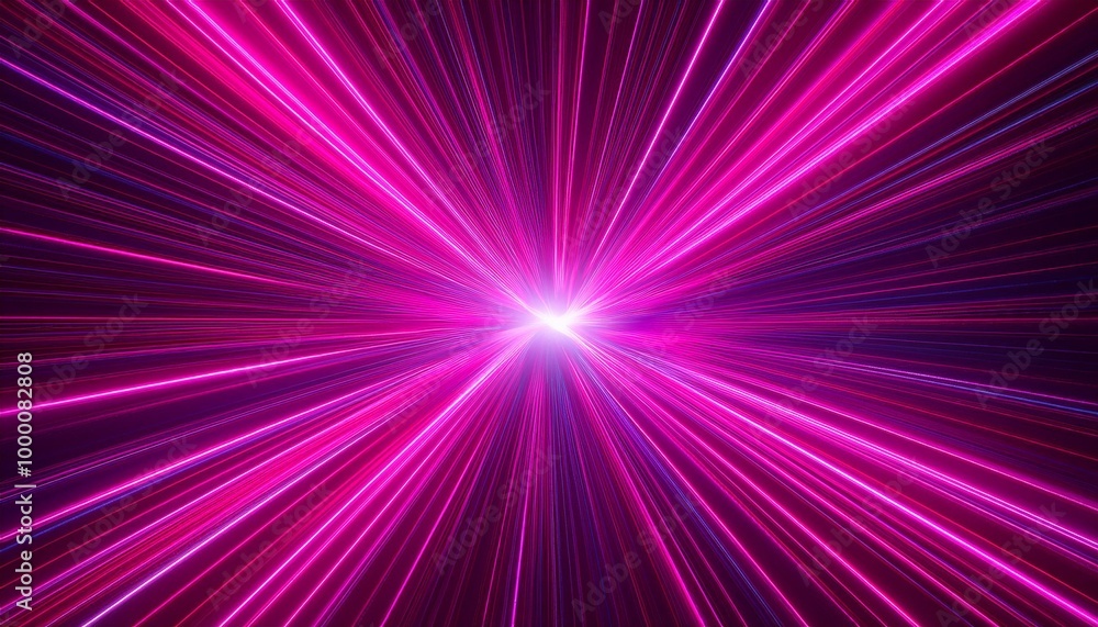 The effect of a laser burst of energy in space. Movement of pink cosmic flare. The effect of a laser burst of energy in space. Movement of pink cosmic flare.