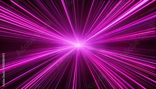 The effect of a laser burst of energy in space. Movement of pink cosmic flare.