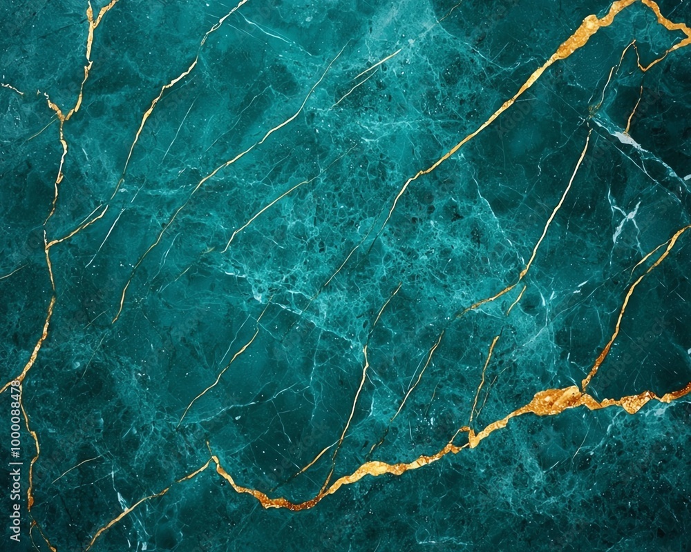 Elegant teal marble texture with gold veining, perfect for backgrounds, designs, and artistic projects. Elegant teal marble texture with gold veining, perfect for backgrounds, designs, and artistic projects.