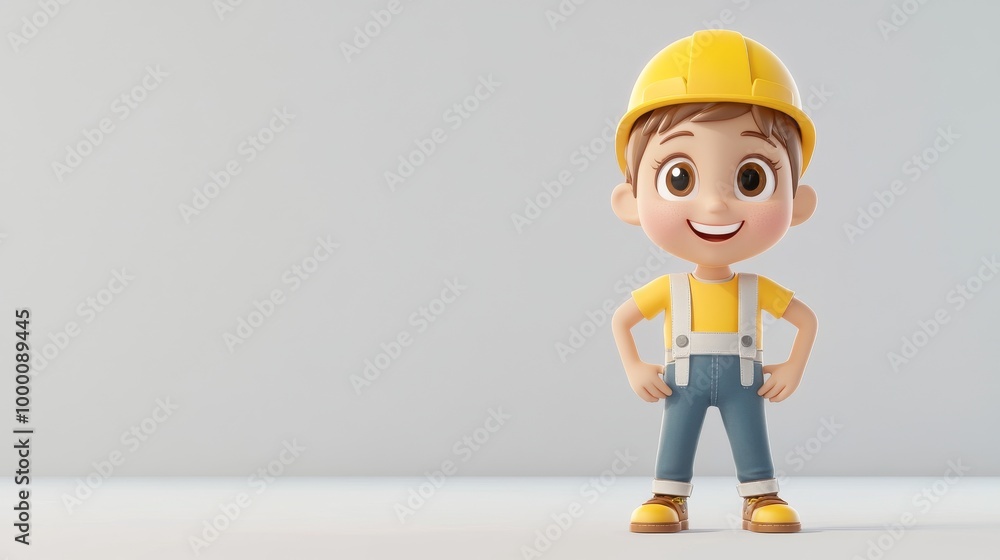 A cartoon boy in a yellow shirt A cartoon boy in a yellow shirt