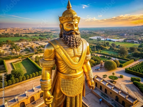 Golden Nebuchadnezzar Statue Symbolizing Power and Majesty in Ancient Babylonian Culture and History
