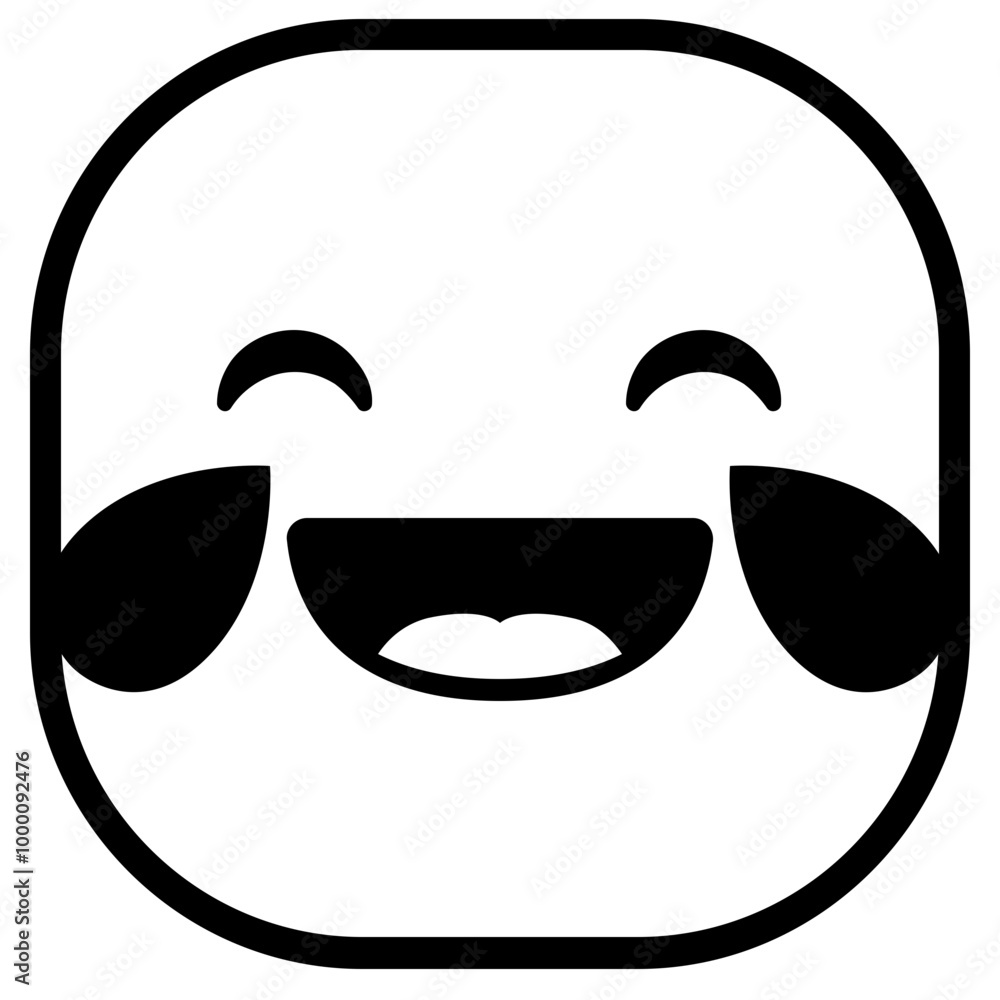 Rofl Emoji Icon. Simple Smiley Vector Illustration. Rofl Emoji Icon. Simple Smiley Vector Illustration.